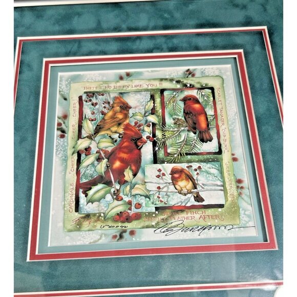 'No Birdy Like You' Jody Bergsma Signed #'d Framed 12